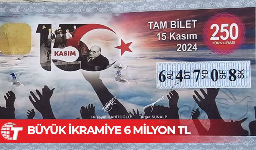 Devlet Piyangosu’nun yılbaşı çekilişinin büyük ikramiyesi 6 milyon TL