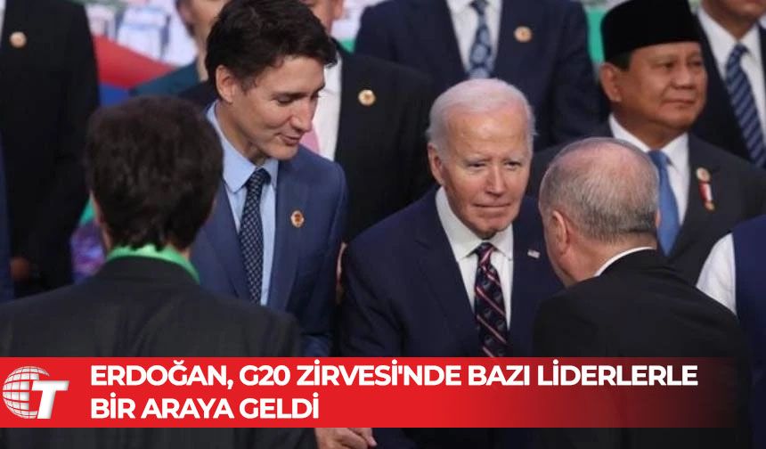 Erdoğan G20 Zirvesi'nin son gününde Biden ile bir süre ayak üstü sohbet etti