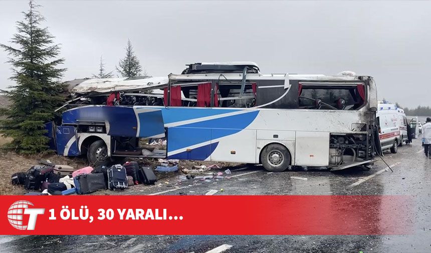 Eskişehir'de yolcu otobüsü devrildi