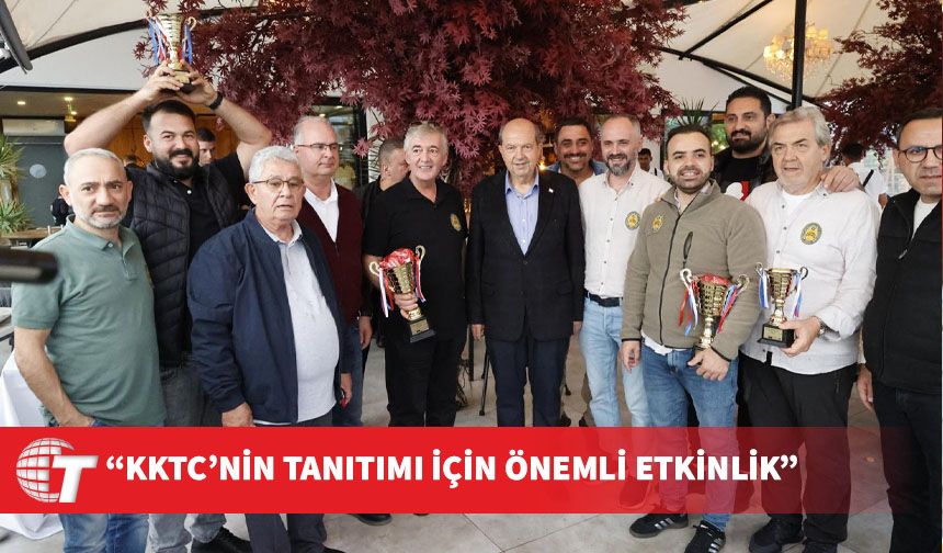 Cumhurbaşkanı Tatar, Cumhuriyet Klasik Otomobil Rallisi’nin ödül törenine katıldı