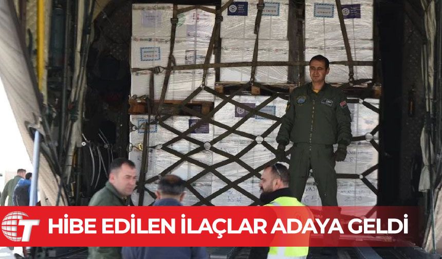 Türkiye Sağlık Bakanlığı tarafından hibe edilen ilaçlar adaya geldi