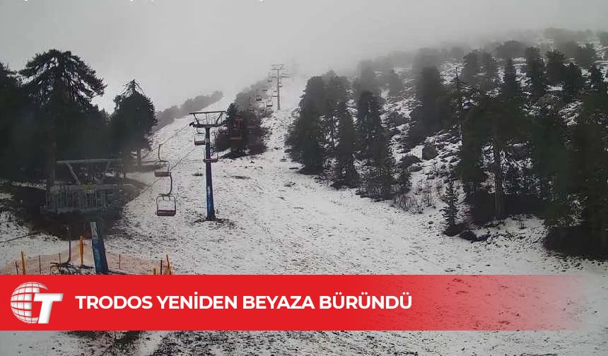 Trodos yeniden beyaza büründü