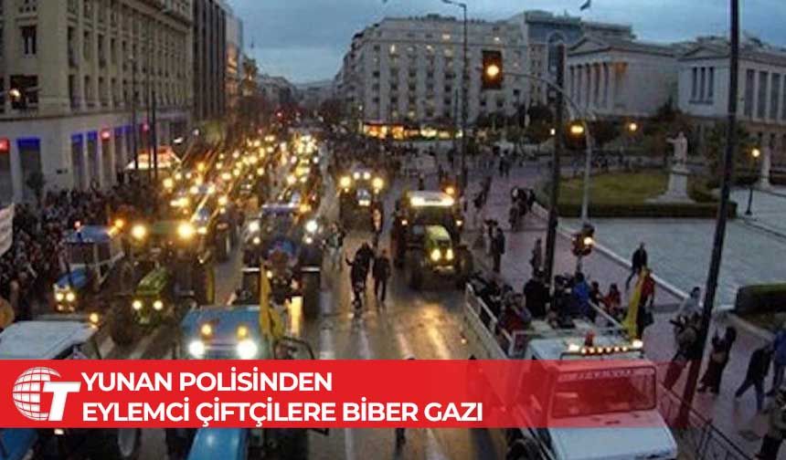 Polis ve çiftçiler arasında arbede yaşandı