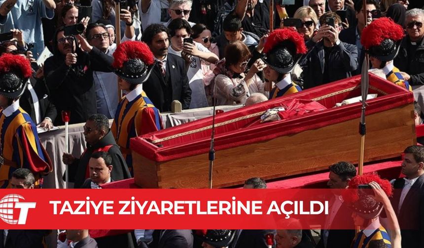 Papa Franciscus'un naaşı taziye ziyaretlerine açıldı