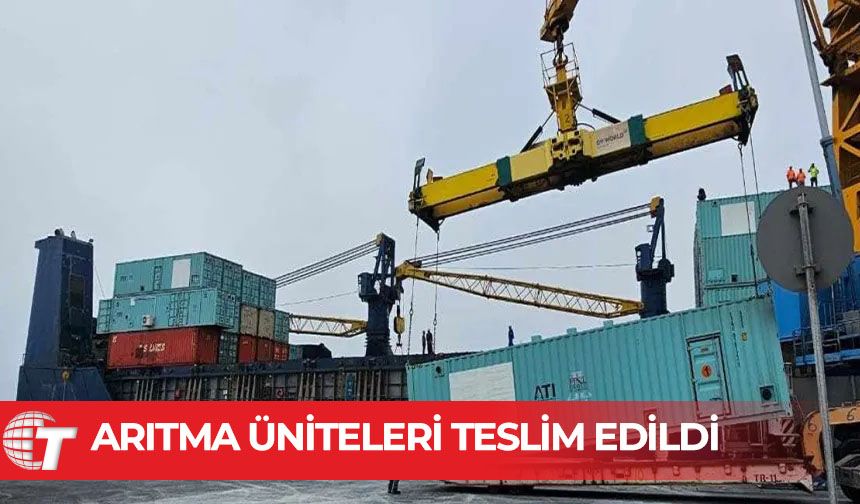 BAE’nin Güney Kıbrıs’a hibe ettiği arıtma üniteleri teslim alındı