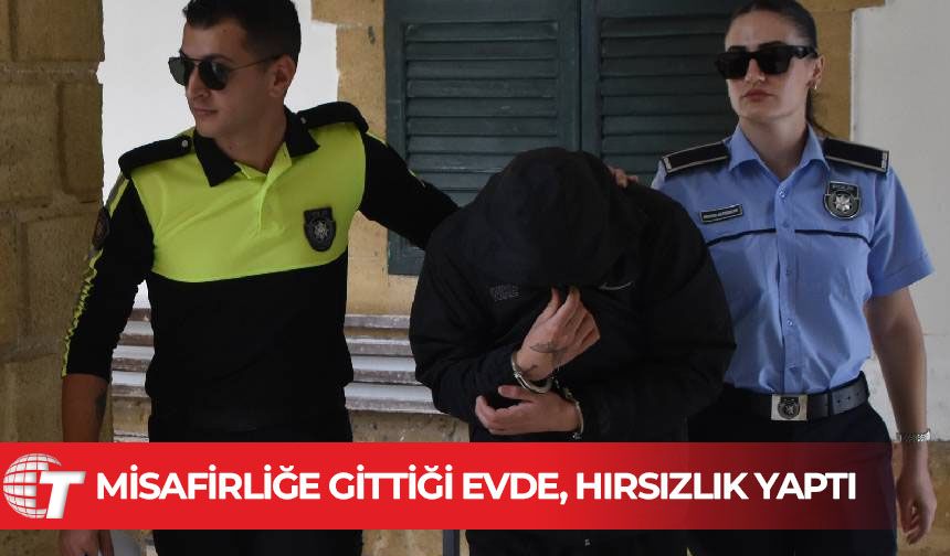 Misafirliğe gittiği evden hırsızlık yaptı