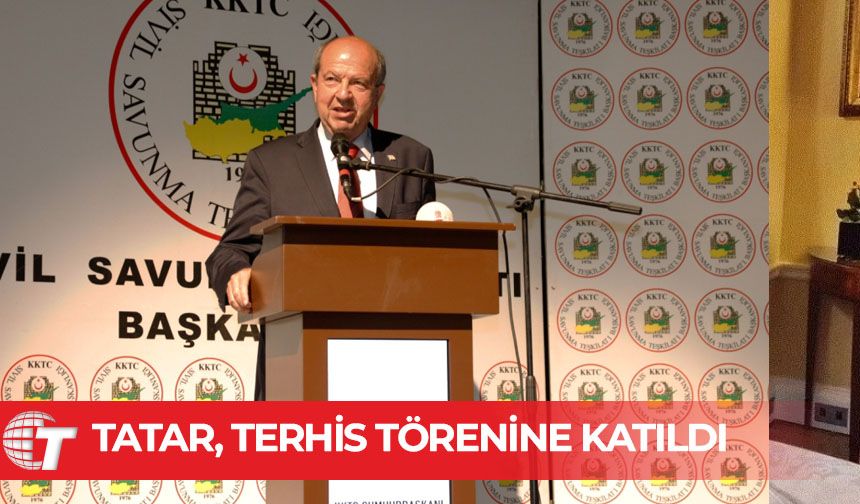 Tatar, Sivil Savunma Teşkilat Başkanlığı Gazimağusa Bölge Müdürlüğü’nün terhis törenine katıldı