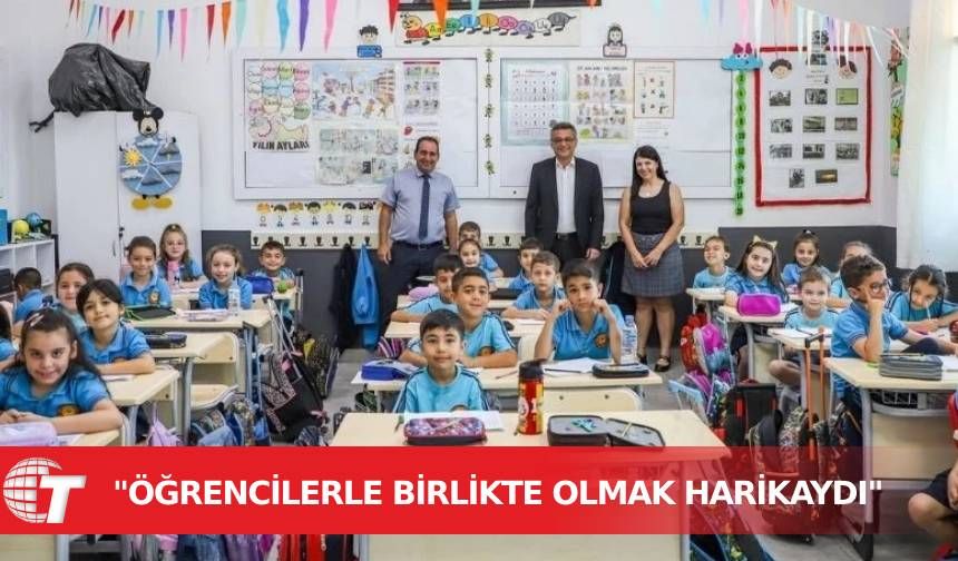 Erhürman Dr Suat Günsel İlkokulu'nu ziyaret etti