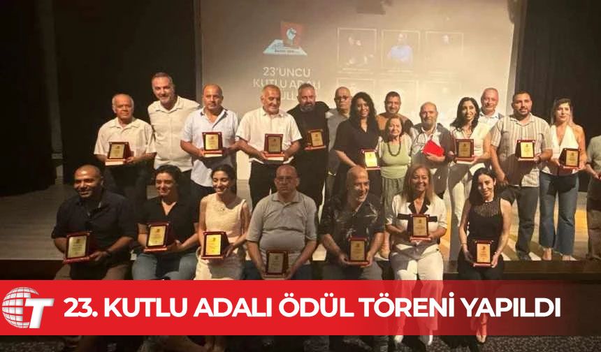 23. Kutlu Adalı Ödül Töreni yapıldı