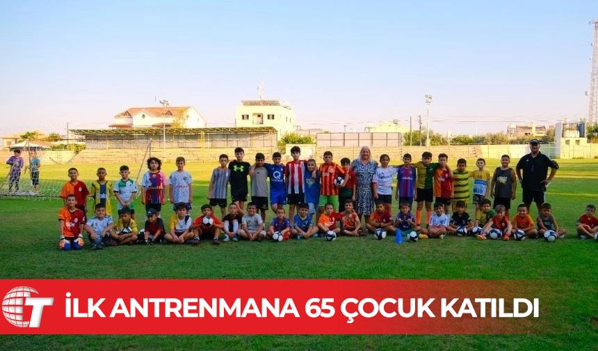 Mehmetçik Büyükkonuk Belediyesi Futbol Akademisi kuruldu: İlk antrenmana 65 çocuk katıldı