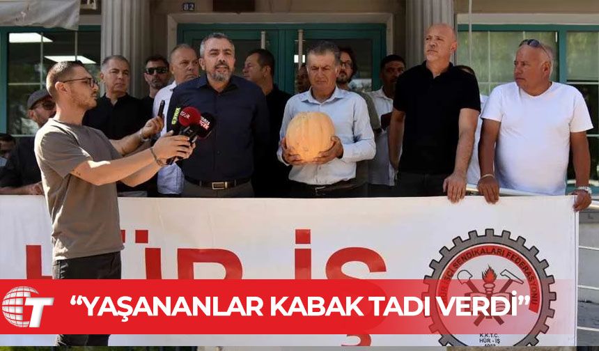 Hür-İş'ten "kabaklı" eylem