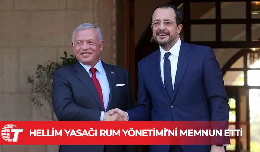 Hristodulidis, Ürdün Kralı’na KKTC’den hellim ithalat yasağından duyduğu memnuniyeti iletti