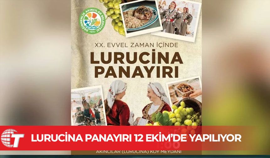 “Evvel Zaman İçinde Lurucina Panayırı” 12 Ekim’de yapılıyor