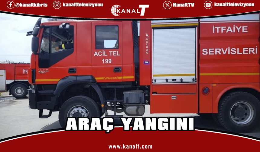 Esentepe’de park halindeki bir araçta yangın