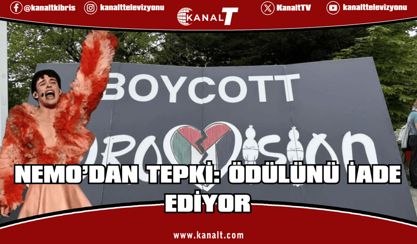 2024 Eurovision Şarkı Yarışması'nı kazanan Nemo, İsrail'in katılımına tepki olarak ödülünü iade edecek