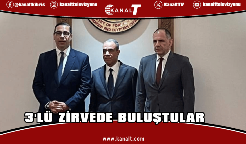 Erdoğan’ın Mısır ziyareti öncesinde Güney Kıbrıs, Yunanistan ve Mısır üçlü zirvede bir araya geldi