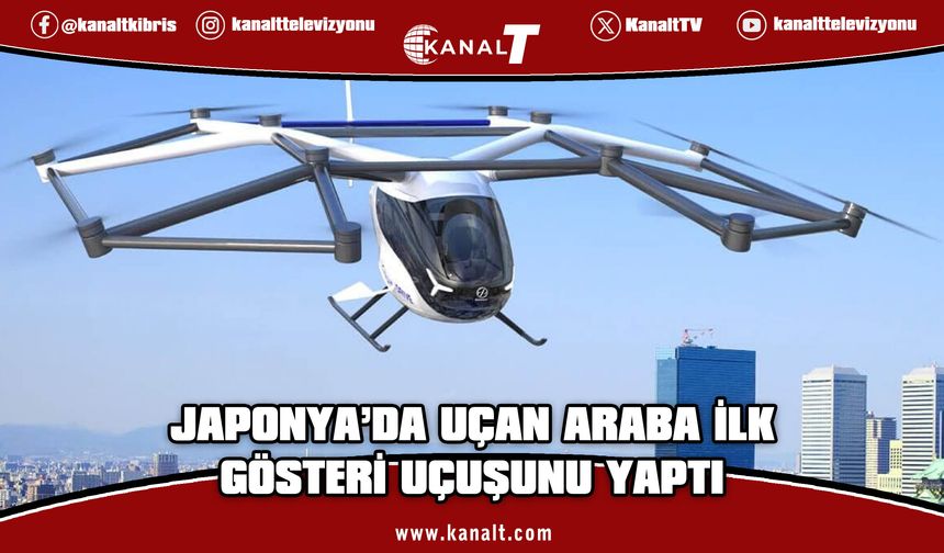 Japonya’da SD-05 model uçan araba ilk gösteri uçuşunu yaptı