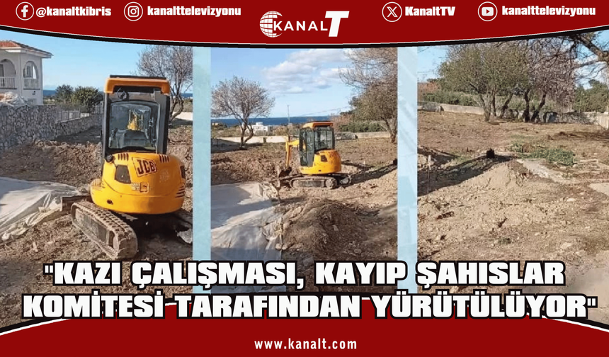 LAÇ Belediyesi: Lapta Eski Rum Mezarlığı’ndaki kazı çalışması, Kayıp Şahıslar Komitesi tarafından yürütülüyor