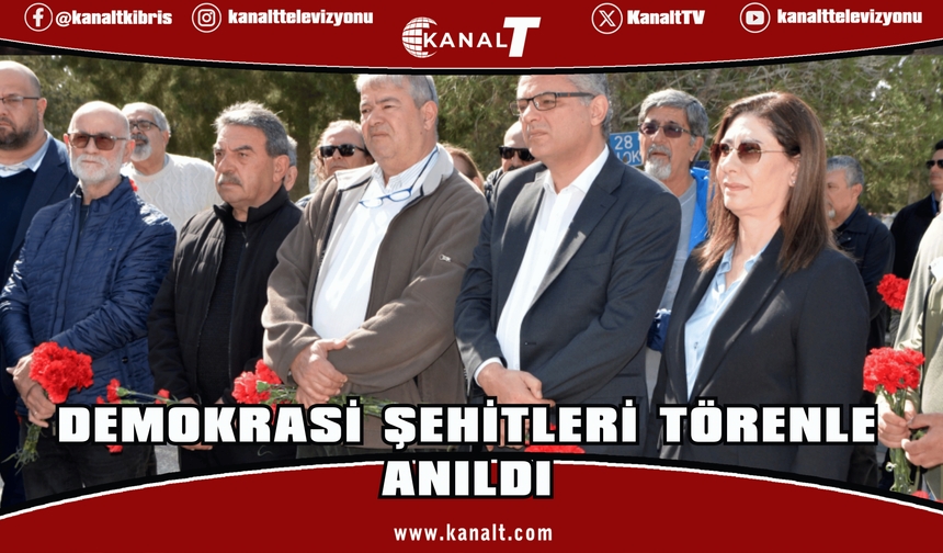 Demokrasi Şehitleri Lefkoşa’da düzenlenen törenle anıldı
