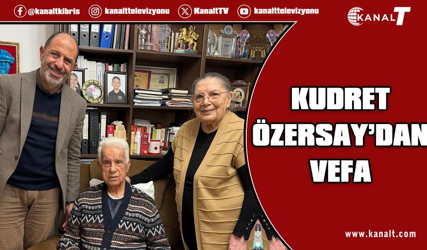 Kudret Özersay'dan Derviş Eroğlu'na ziyaret