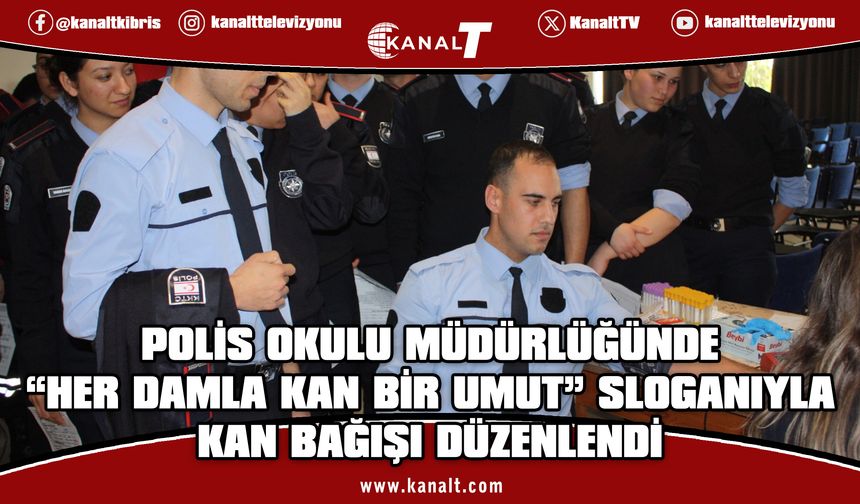 Polis Teşkilatı’ndan örnek dayanışma: Ramazan Ayı öncesinde kan bağışı düzenlendi