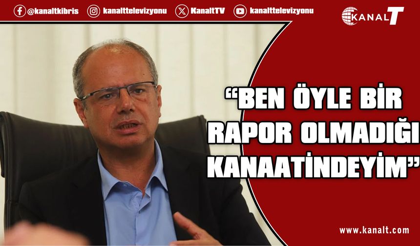 Özuslu Maliye Bakanlığı önünde açıklama yaptı: Ben öyle bir rapor olmadığı kanaatindeyim