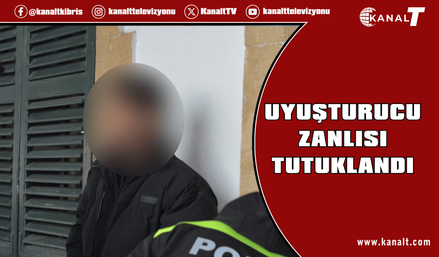 Ercan’da uyuşturucuyla yakalandı