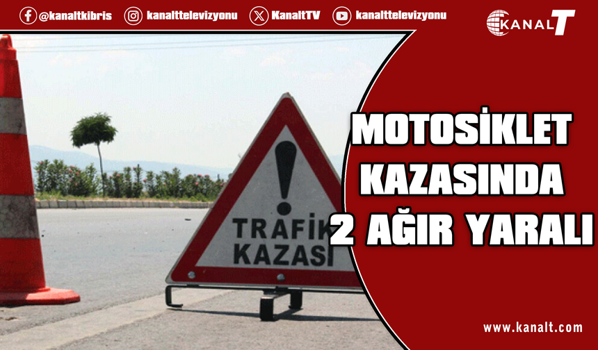 Çatalköy'de trafik kazası: Motosiklet sürücüsü ve yolcusu ağır yaralı!