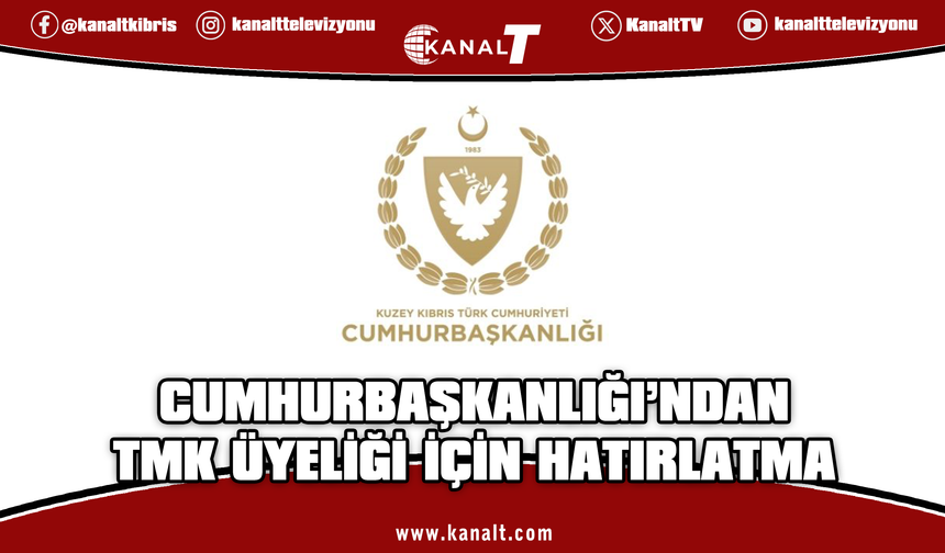 Cumhurbaşkanlığı’ndan Taşınmaz Mal Komisyonu Üyeliği için hatırlatma