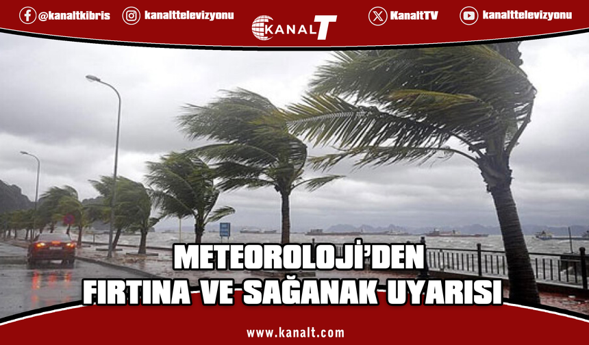 Meteoroloji’den fırtına ve kuvvetli yağış uyarısı