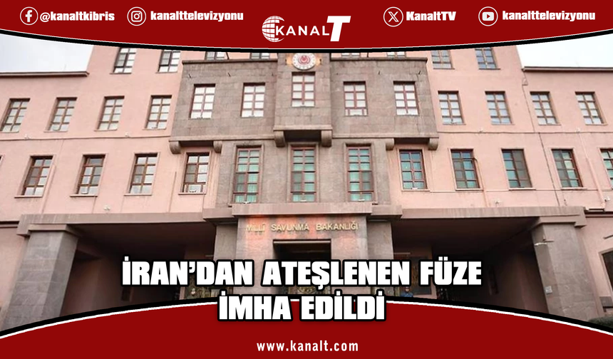 Türkiye Milli Savunma Bakanlığı: İran'dan ateşlenen füze imha edildi