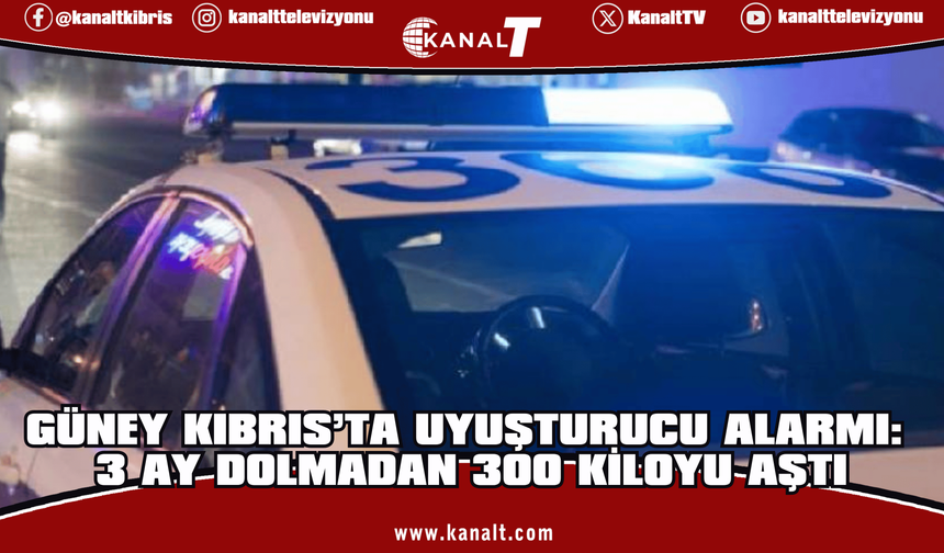 Güney Kıbrıs’ta 2026’nın ilk 3 ayında 300 kiloyu aşkın uyuşturucu ele geçirildi