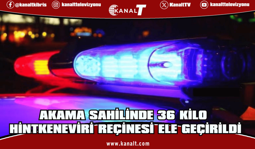 Akama sahilinde 36 kilo hintkeneviri reçinesi ele geçirildi