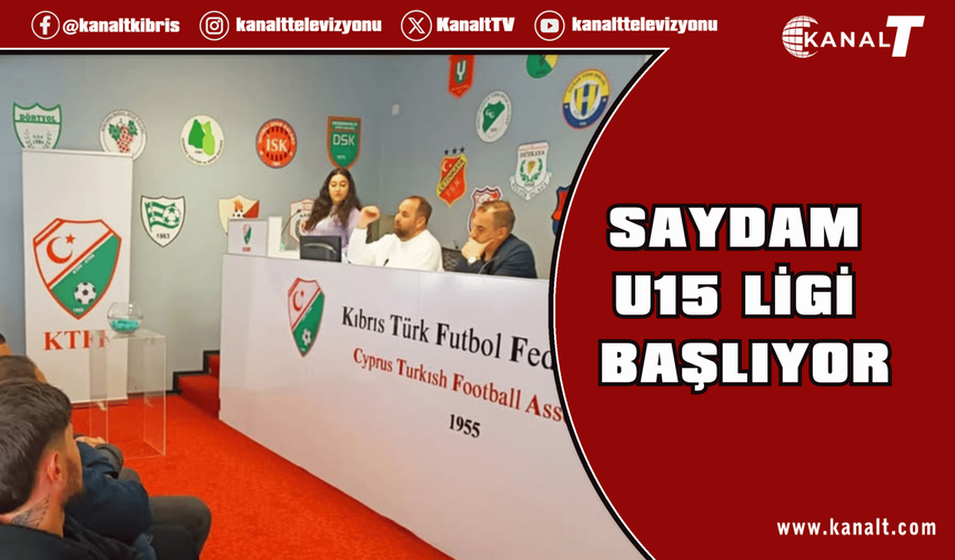 Saydam U15 Ligi başlıyor