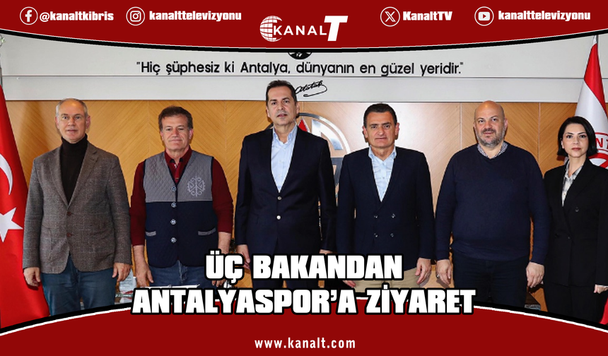 Oğuz, Hasipoğlu ve Arıklı Antalyaspor Başkanı Perçin'i ziyaret etti