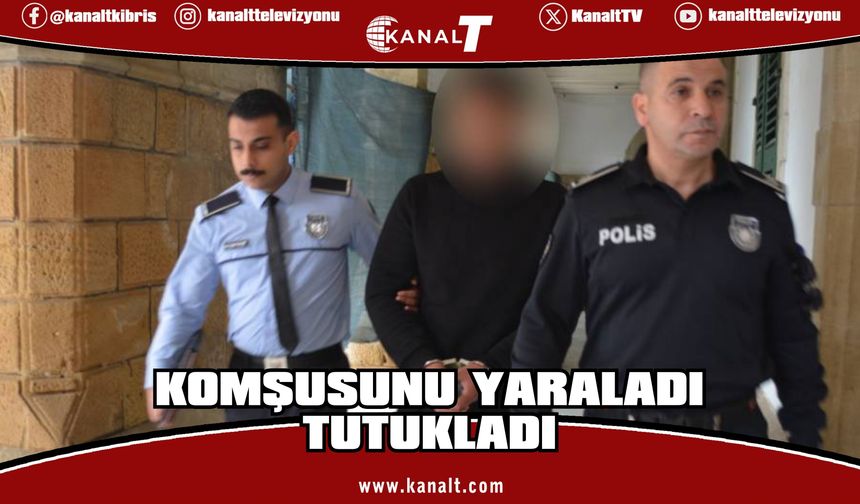 Husumetli olduğu komşusunu vurarak ağır yaraladı