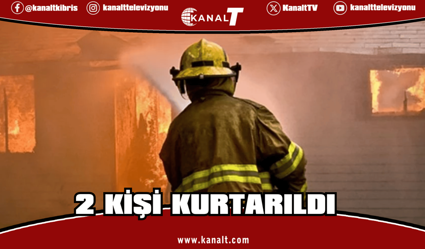 Girne’de mum yangını