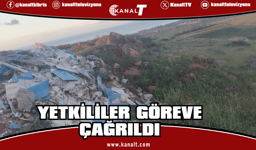 Lefke Çevre ve Ekoloji Derneği, Cengizköy'de moloz dökülen alanla ilgili yetkilileri göreve çağırdı