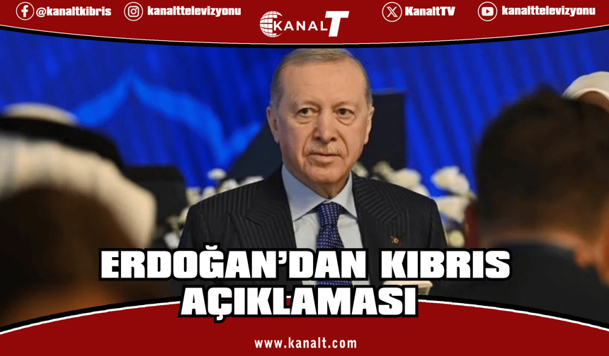 Erdoğan: Kıbrıs meselesinde adil, kalıcı ve sürdürülebilir bir çözüme varılmasının zamanının çoktan geldi