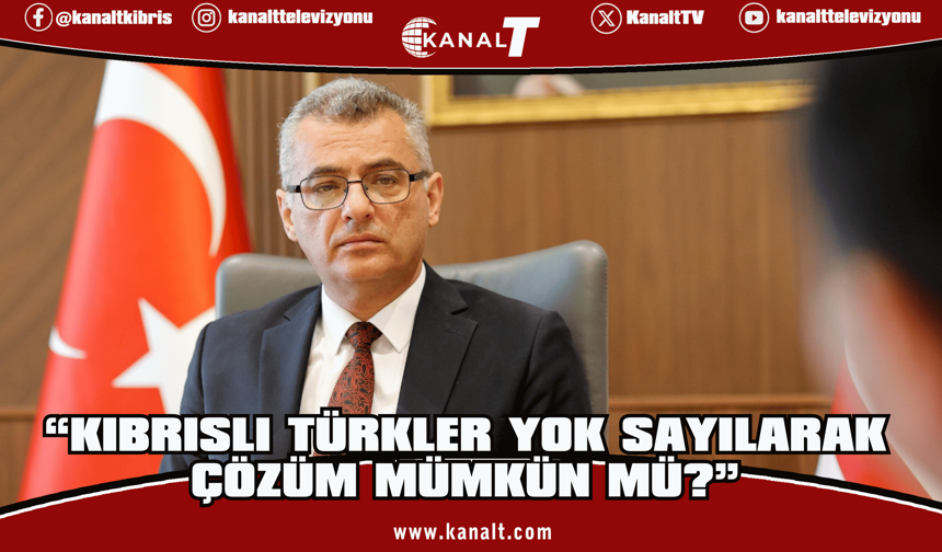 Erhürman: Kıbrıslı Türkleri Yok Sayarak Çözüm Olmaz
