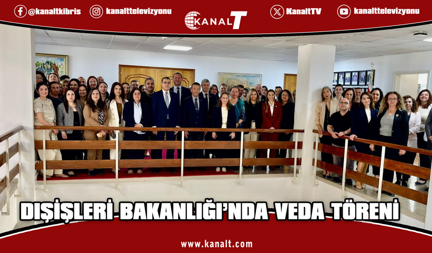 Dışişleri Bakanı Ertuğruloğlu’ndan emekli olan Lakadamyalı’ya teşekkür plaketi