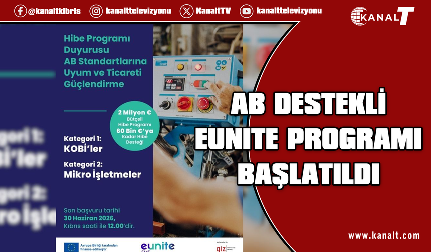 AB, Kıbrıs Türk toplumundaki işletmelere yönelik yeni hibe programı başlattı