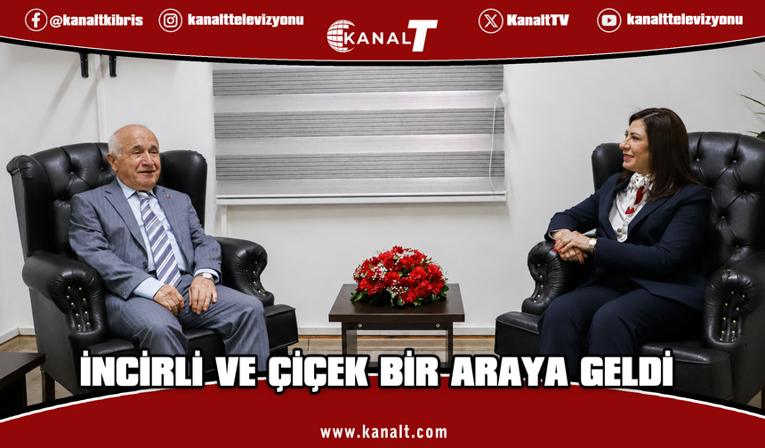 CTP Genel Başkanı İncirli TBMM eski başkanı Çiçek ile görüştü