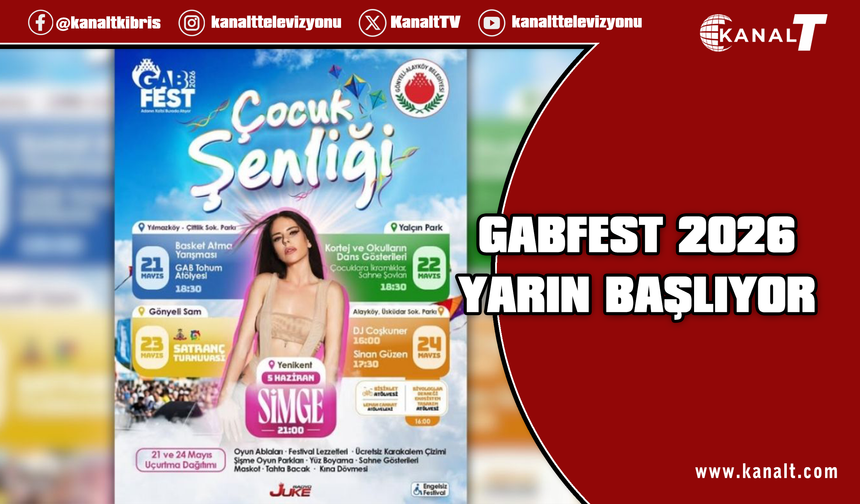 GABFEST 2026 Çocuk Şenliği yarın Yılmazköy’deki etkinliklerle başlıyor