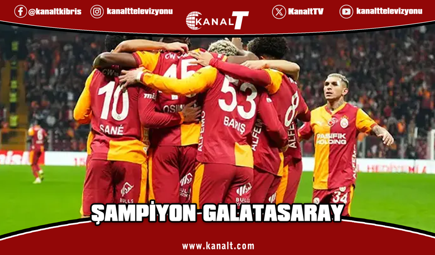 Galatasaray, üst üste 4. kez Süper Lig şampiyonu oldu