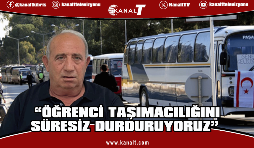 Fuat Topaloğlu: Öğrenci taşımacılığını süresiz durduruyoruz