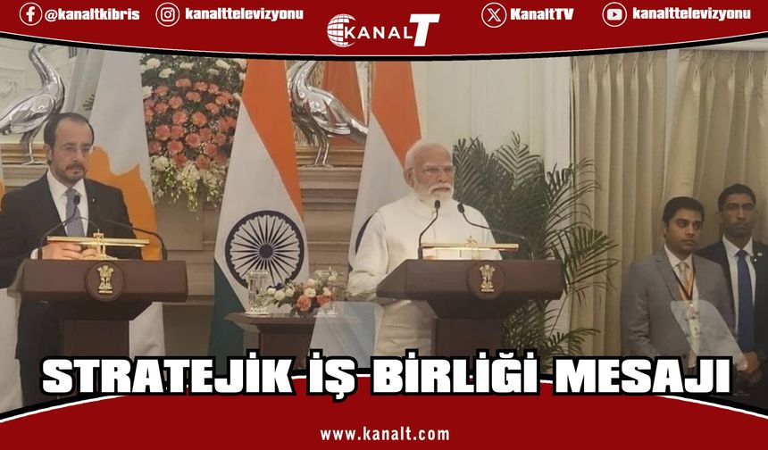 Nikos Hristodulidis ve Narendra Modi’den stratejik iş birliği mesajı