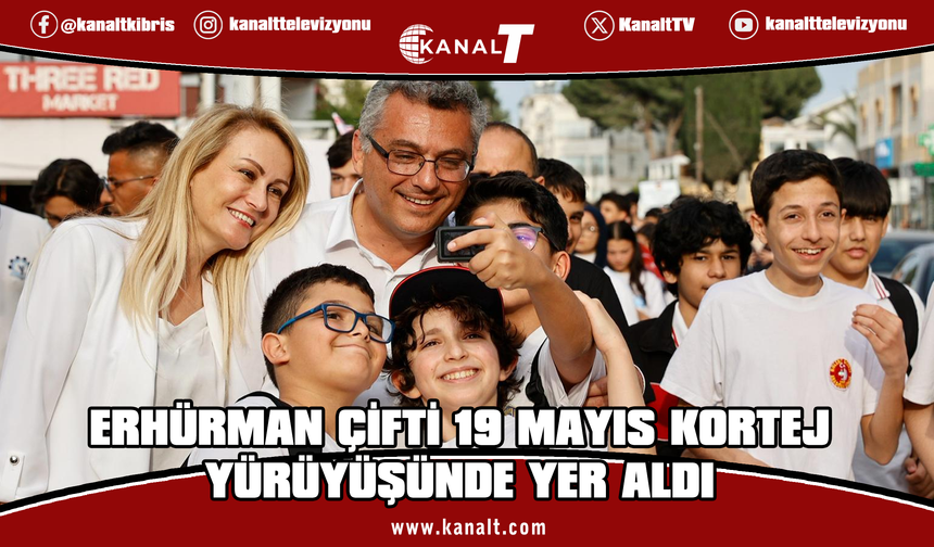 Cumhurbaşkanı Tufan Erhürman ve eşi Nilden Bektaş Erhürman, “107. Yıl Korteji’ne” katıldı