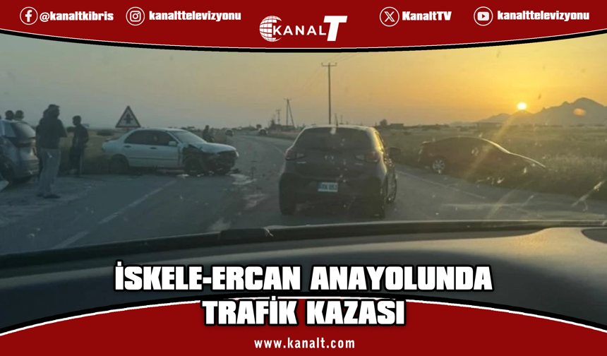 İskele-Ercan Yolunda Zincirleme Kaza: Yeniceköy’de Araçlar Savruldu