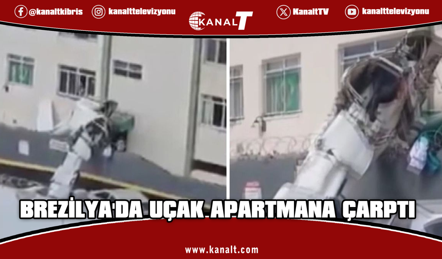 Brezilya'da uçak apartmana çarptı: 4 yaralı